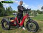Preview: Elektro Dreirad Zemto-Revom Trike T2, 720 WH, Nabenmotor, dicke Reifen rot