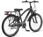 Preview: Jungen Fahrrad Attack 24 Zoll, 3 Gang, schwarz-rot