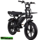 Preview: Elektro Fatbike Arion, 7 Gang, 624 WH Akku, Hyd. Bremsen, schwarz