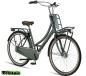Preview: Hollandrad Retro Damen 28 Zoll Transportfahrrad 53 cm Grün Metallic 3 Gang