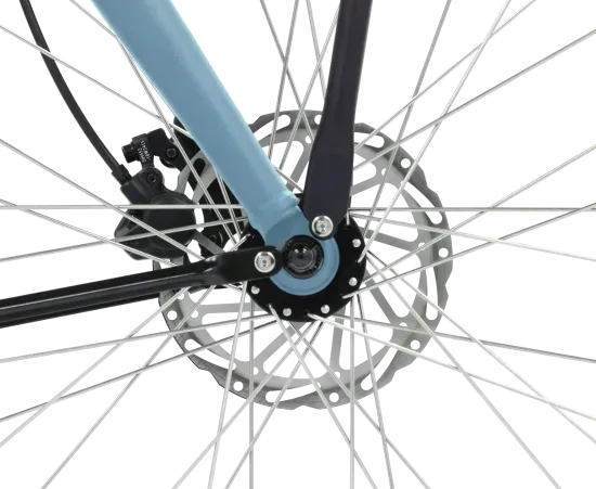 Preview: Damen Elektrofahrrad "ROYL", Ananda Nabenmotor, Riemenantrieb, Mineral-blau, 47 cm