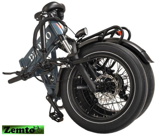 Elektro Faltrad Zemto- Storm 7 Gang, 720 WH Akku,  Hyd. Bremsen, schwarz