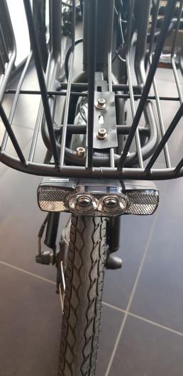 Elektro Dreirad Tri-Velo 6 Gang, Tiefeinstieg faltbar schwarz, mit Spiegel und Kettenschloss, Fahrfertig