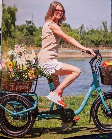 Elektro Dreirad Trike 3 Gang, Tiefeinstieg "20 Zoll" Turquoise, Fahrfertig
