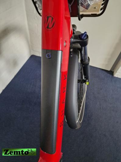 Damen E-Bike Shark mit Mittelmotor , Hydr. Bremse, 7 Gang rot