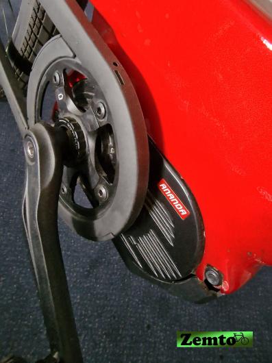 Damen E-Bike Shark mit Mittelmotor , Hydr. Bremse, 7 Gang rot