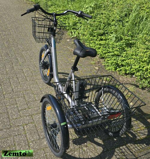Elektro Dreirad Zemto Nuke Mini, 20 Zoll, Nabenmotor, 50 NM / 321 WH, Faltbar, grau