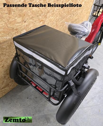 Elektro Dreirad Zemto-Revom Trike T2, 720 WH, Nabenmotor, dicke Reifen rot