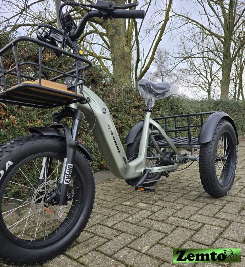 Elektro Dreirad Zemto-Revom Trike T2, 720 WH, Nabenmotor, dicke Reifen