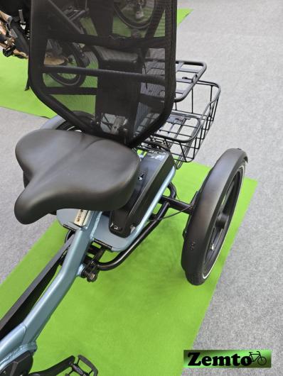 NEU: Elektro Dreirad Zemto-UM-CHILL , 672 WH, 80 NM - Mittelmotor, Weinrot