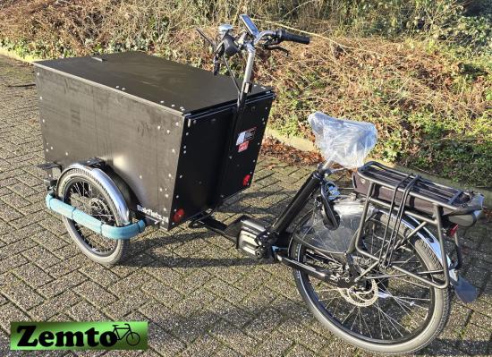 Elektro Bakfiets Cargo Trike Classic Narrow Steps, Box mit Deckel, individuell konfigurierbar