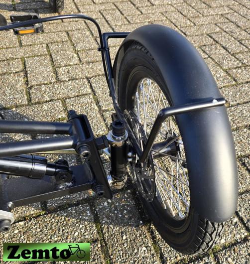 Elektro Vier Rad Zemto Mover T6 , 720 WH, 90 NM - Mittelmotor, grau, mit Tasche