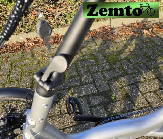 Elektro Vier Rad Zemto Mover T6 , 720 WH, 90 NM - Mittelmotor, grau, mit Tasche