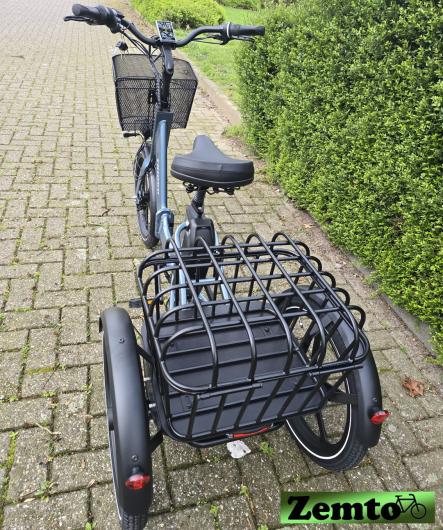 NEU: Elektro Dreirad Mini Zemto Triogo Lux, 20 Zoll grau-blau, schmal