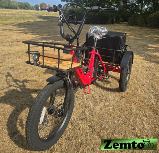 Preview: Elektro Dreirad Zemto-Mover T1, 720 WH, rot Sondermodel