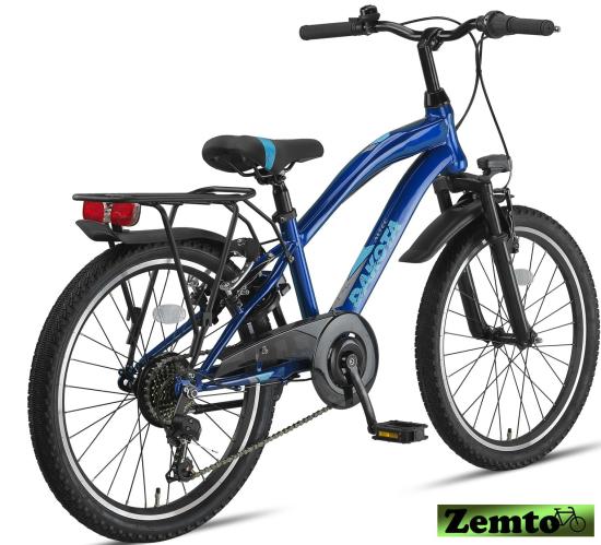 Preview: MTB Jungen Fahrrad Dakota-Plus, 22 Zoll, 7 Gang  Navy blau