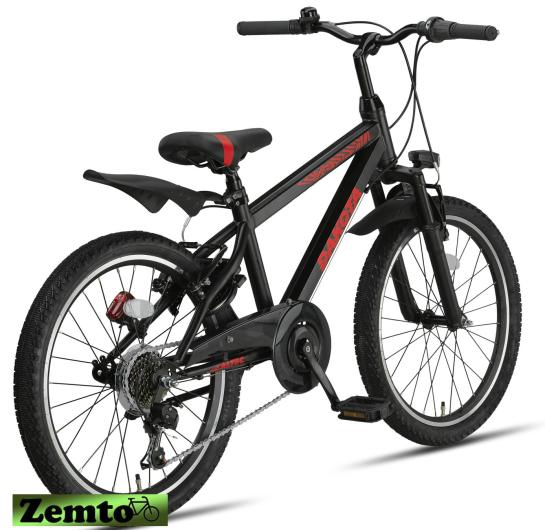 MTB Jungen Fahrrad Dakota 22 Zoll, 7 Gang  schwarz-rot