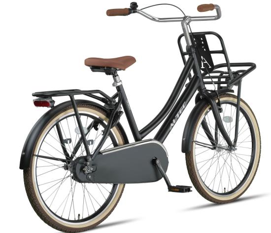 Preview: Altec Urban Mädchenrad Transportfahrrad schwarz 24 Zoll
