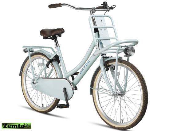 Altec Urban Mädchenrad Transportfahrrad hell blau 24 Zoll
