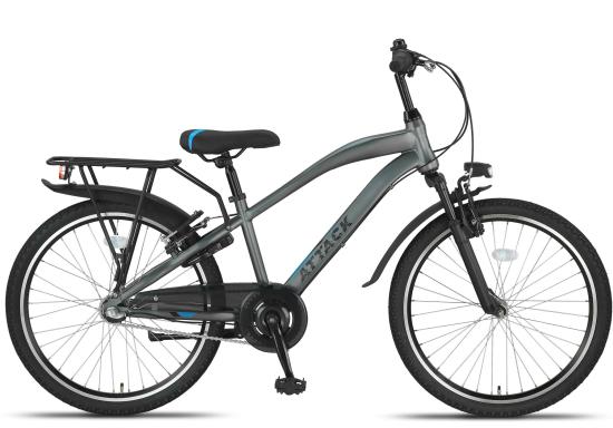 Jungen Fahrrad Attack 24 Zoll, 3 Gang, Antracied blau