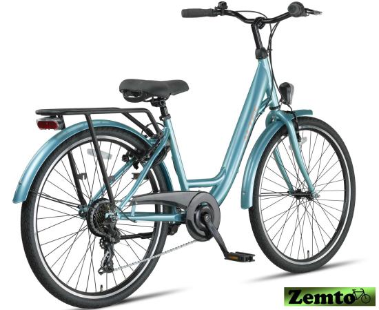 Preview: Altec Metro 26 Zoll Damenfahrrad 7 Gang Grün-blau