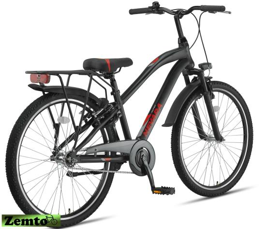 Preview: Jungen Fahrrad Nevada 26 Zoll, schwarz-rot