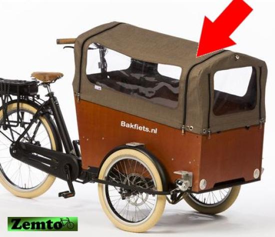 Bakfiets CargoTrike Wide Regendach - Natur  lang inkl, Gestänge usw.