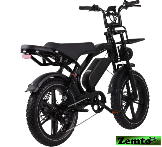 Preview: Elektro Fatbike Arion, 7 Gang, 624 WH Akku, Hyd. Bremsen, schwarz