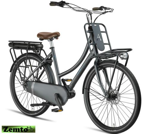 Preview: Damen Elektrofahrrad Troja, Hydr. Scheiben, 7 Gang, Bremsen, 53 cm, Antracied