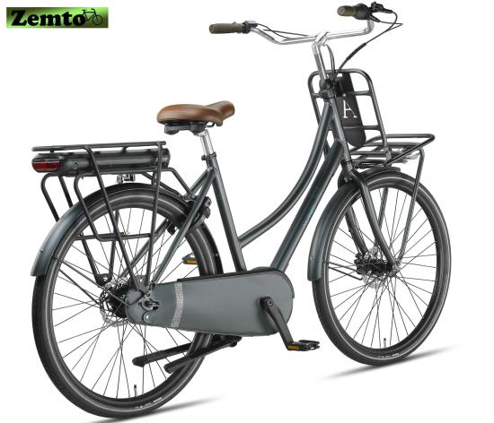 Preview: Damen Elektrofahrrad Troja, Hydr. Scheiben, 7 Gang, Bremsen, 53 cm, Antracied