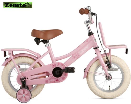 Popal Mädchenrad 14  Zoll Cooper Bamboo rosa