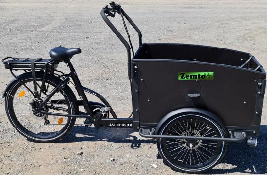 Elektro Transportfahrrad / Bakfiets Vogue Troy 7 Gang Schwarz, Einzelstück