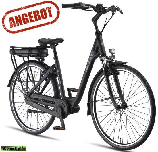 ANGEBOT: Damen E-Bike Altec Altana Mittelmotor, 28 Zoll, 7 Gang, 49 cm, 80 NM schwarz