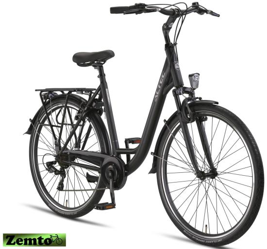 Preview: Damen Citybike Verona 7 Gang 52 cm schwarz matt