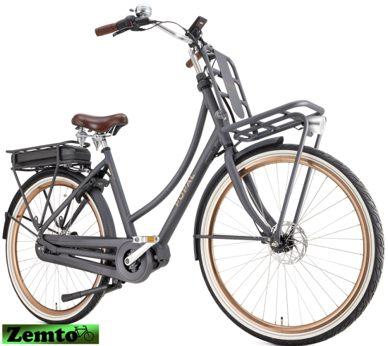Preview: Damen Elektrofahrrad 47 cm, Daily Dutch Prestige Mittelmotor Bafang, Petrol blau