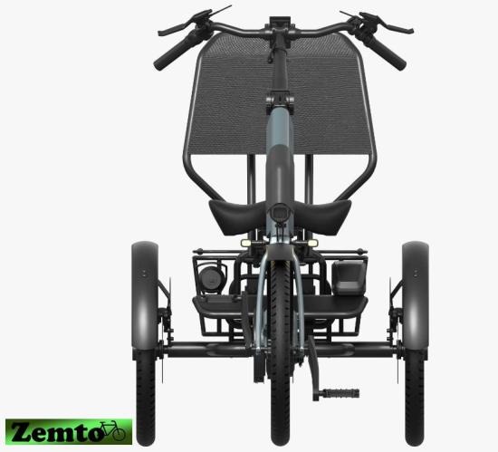 Preview: NEU: Elektro Dreirad Zemto-UM-CHILL , 672 WH, 80 NM - Mittelmotor, Weinrot