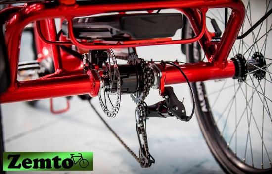 Elektro Dreirad Zocket Basic, 24, Mittelmotor, 80 NM / 540 WH, Faltbar, Rot