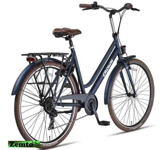 Unisex Fahrrad New York, 28 Zoll, 7 Gang 53 cm Jeans blau