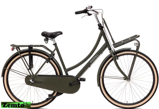 Damen Hollandrad Daily Dutch 3 Gang 28 Zoll Army grün 53 cm