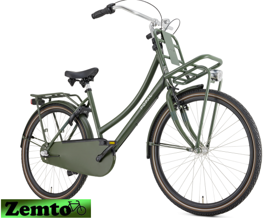 Damen Hollandrad Daily Dutch 26 Zoll 3 Gang Army grün