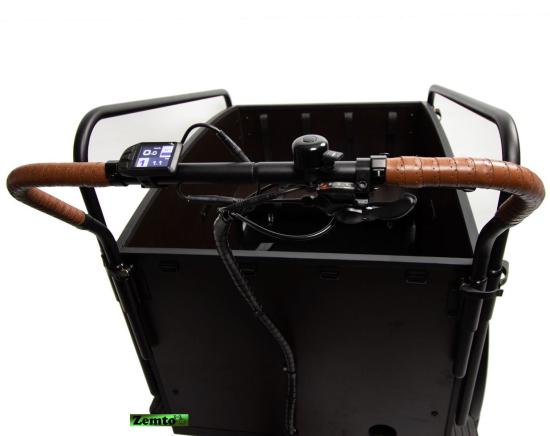 Elektro Transportfahrrad / Bakfiets Vogue Jorney 7 Gang Schwarz-Braun