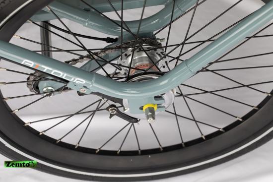 Elektro Dreirad Trike 3 Gang, Tiefeinstieg 24 Zoll blau, Fahrfertig, Ausstellungsstück