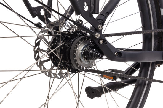 Herren Elektrofahrrad 54 cm, ACR1, Mittelmotor mit Riemenantrieb,  schwarz matt