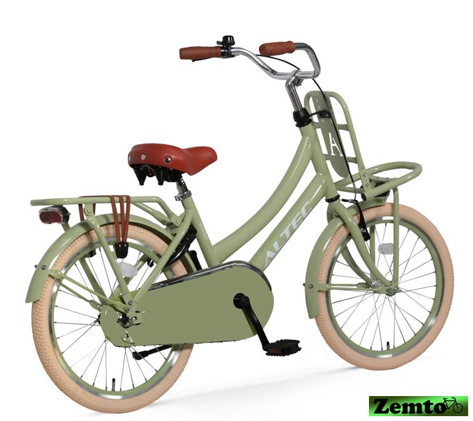 Zemto Altec Urban Mädchenrad Transportfahrrad grün 20 Zoll