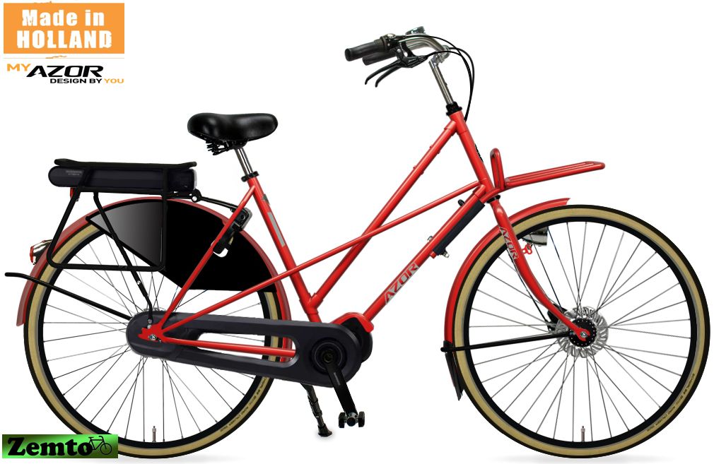 Zemto Damen e Bike Holland elektro Fahrrad, Omafiets