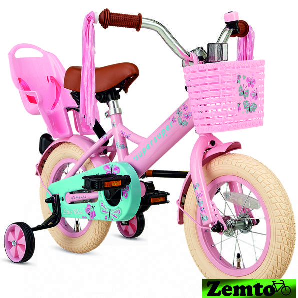 Zemto - Mdchen Hollandrad Little Miss 12 Zoll Rosa