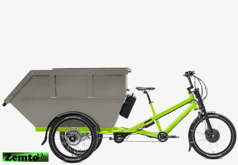 Zemto - Lastenrad mit Mhlcontainer, Lastenrad mit Container, Lastenrad fr  Mhlentsorgung