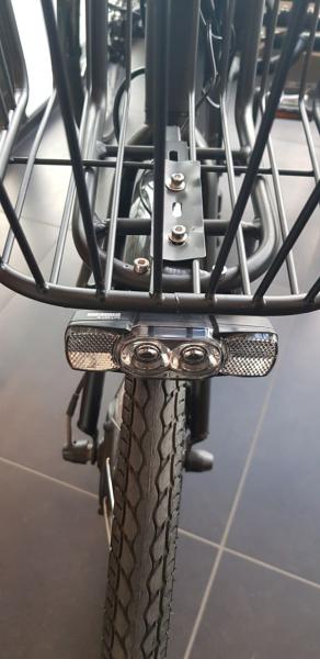 Elektro Dreirad Tri-Velo 6 Gang, Tiefeinstieg faltbar schwarz, mit Spiegel und Kettenschloss, Fahrfertig