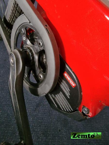 Damen E-Bike Shark mit Mittelmotor , Hydr. Bremse, 7 Gang rot