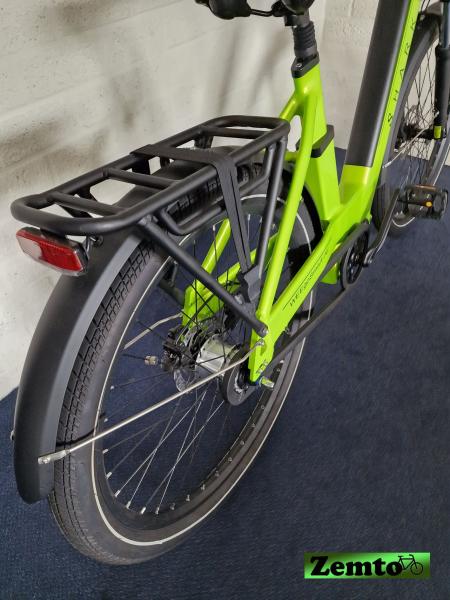 Damen E-Bike Shark mit Mittelmotor , Hydr. Bremse, 7 Gang Neon grün